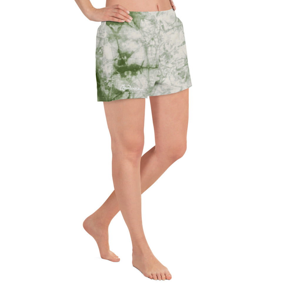 Women's Sage Tie Dye Athletic Shorts