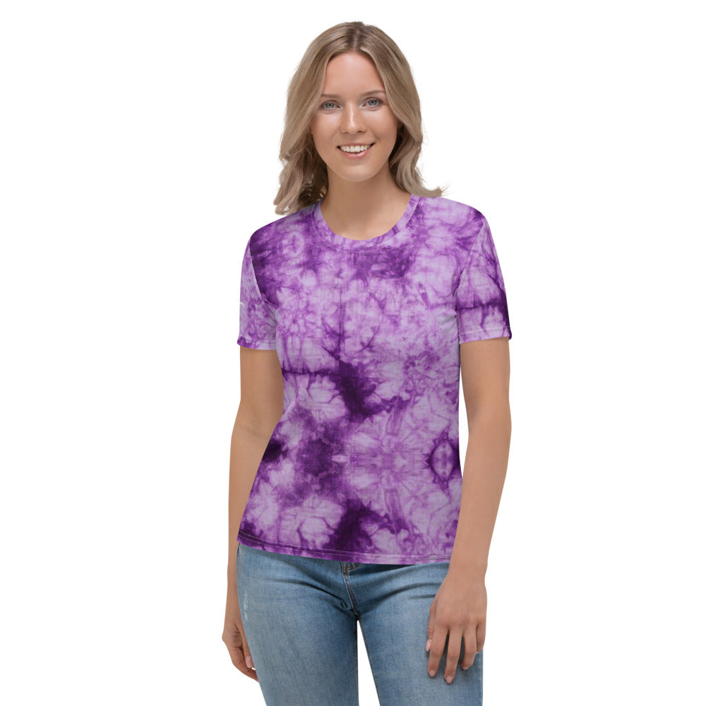 Purple Tie Dye Women's T-shirt