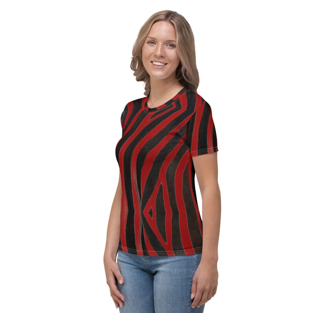 Red Zebra Women's T-shirt