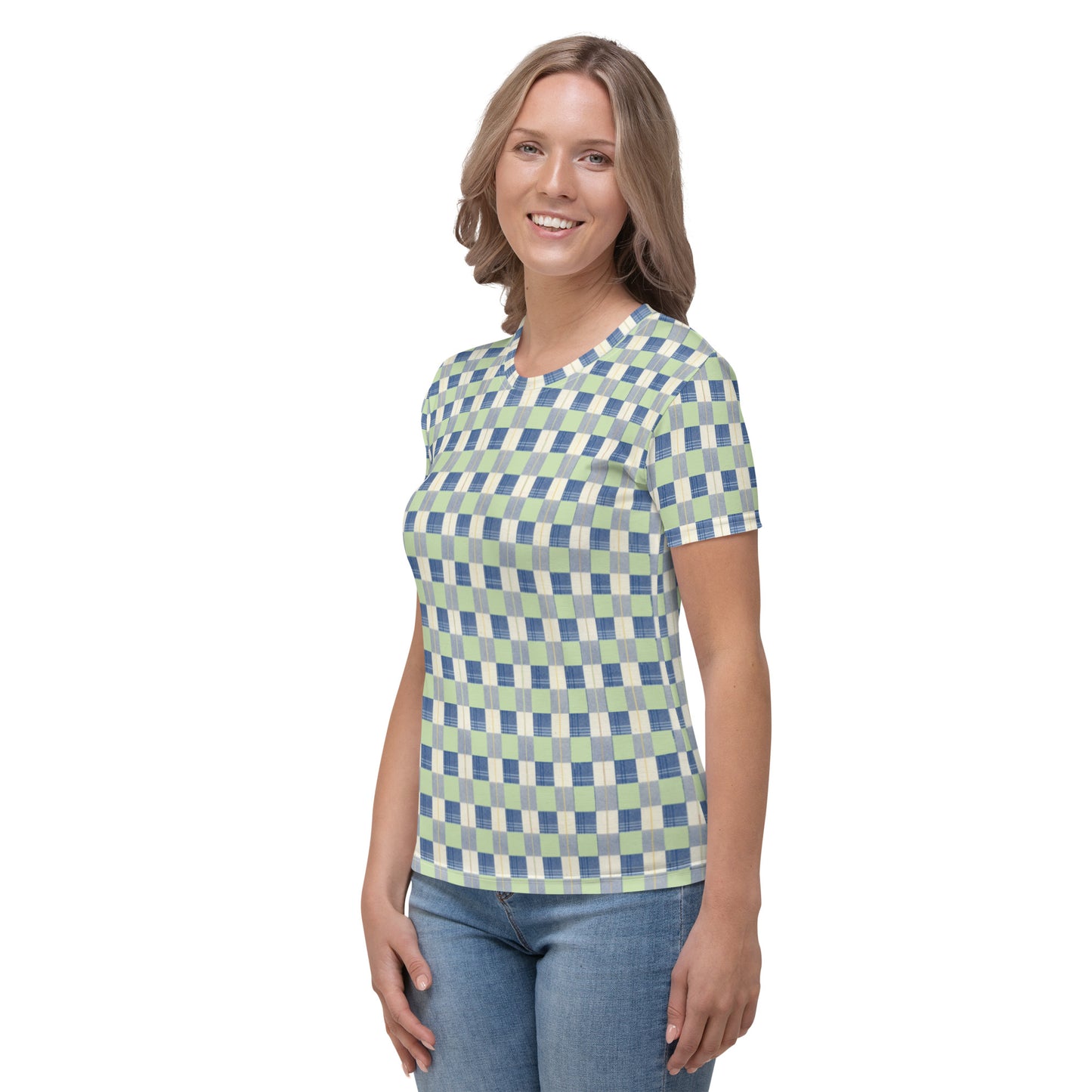 Checkerboard Plaid Women's T-shirt