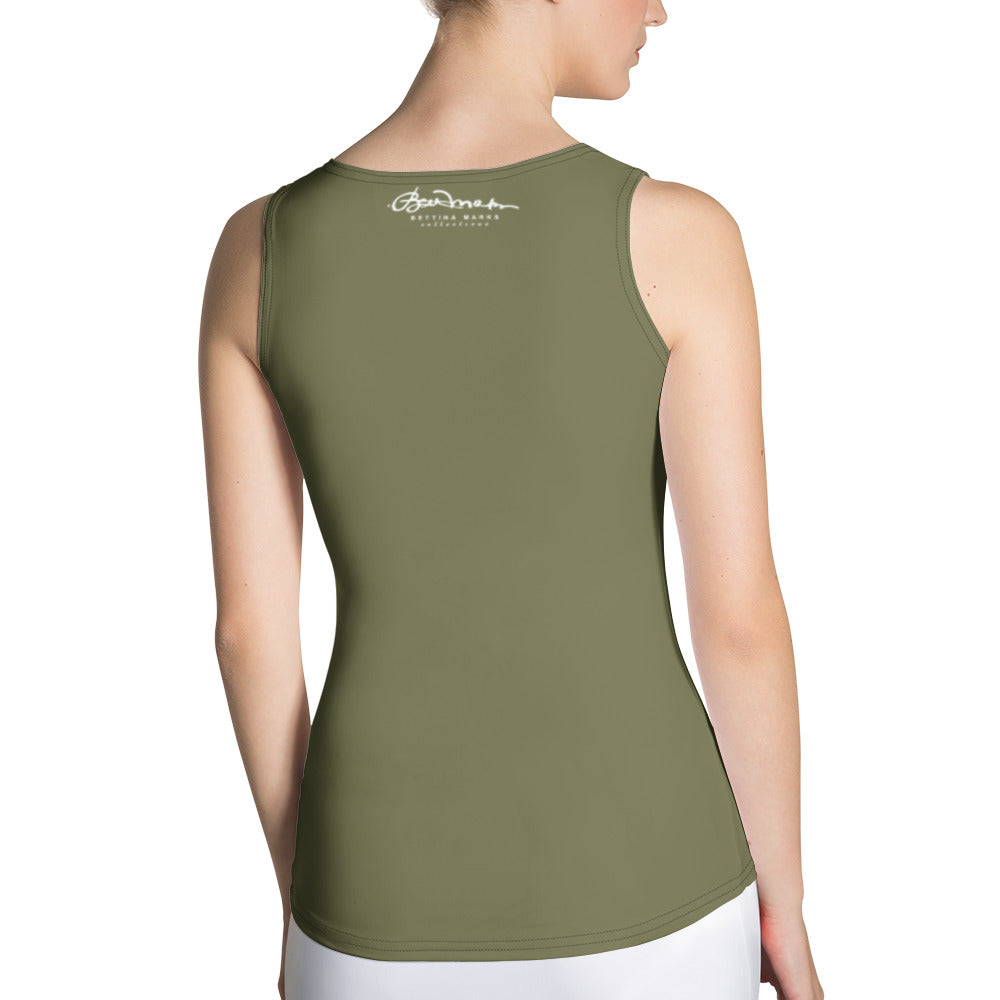 Khaki Green Tank Top