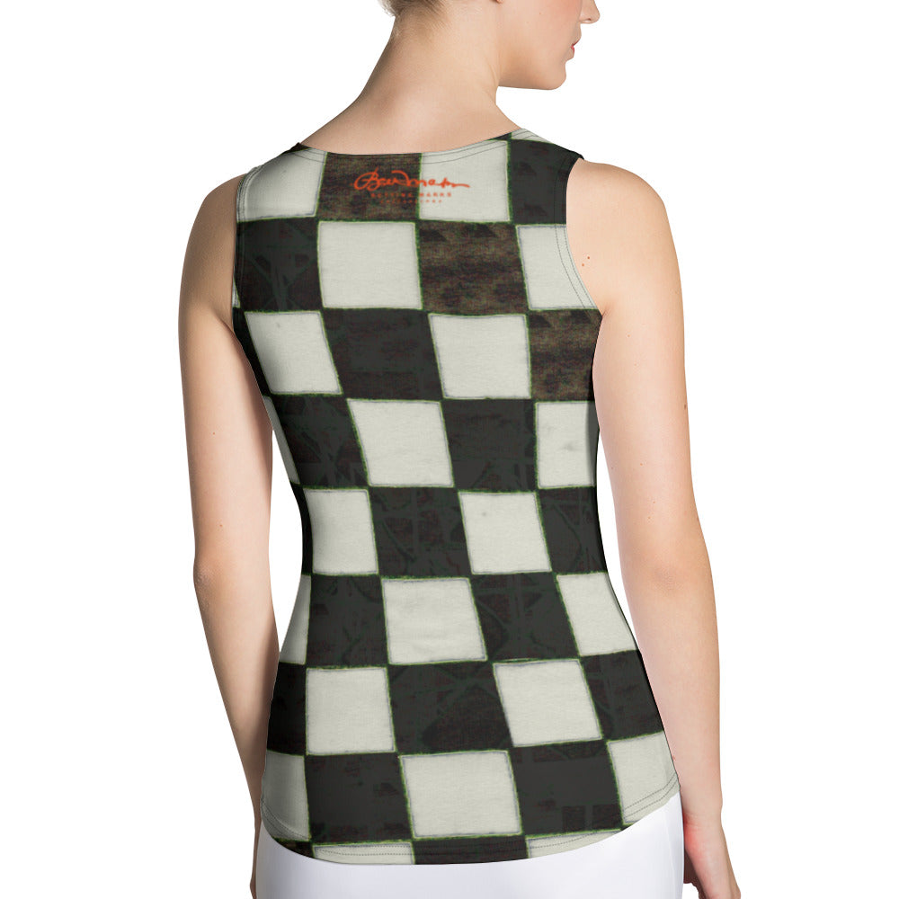 B&W Checkerboard Tank Top