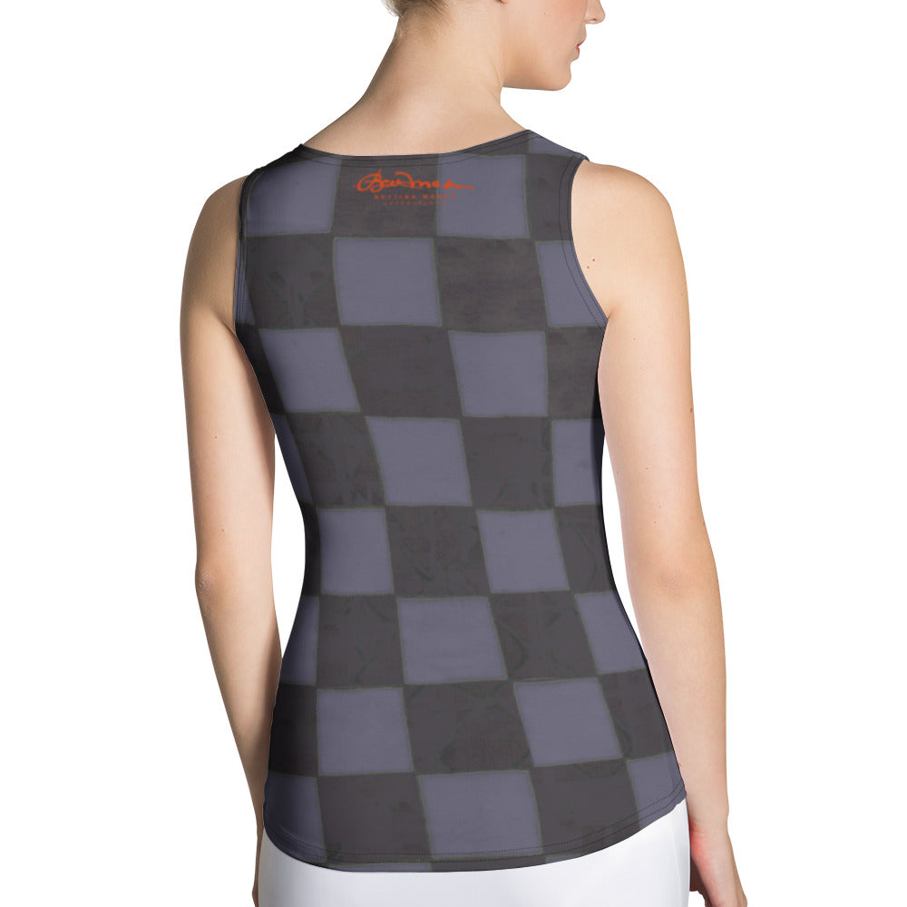 Slate Checkerboard Tank Top