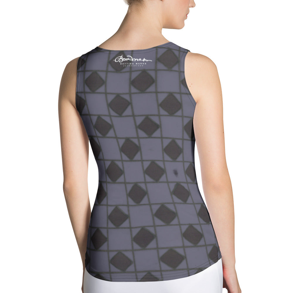 Slate Checkerboard Tank Top