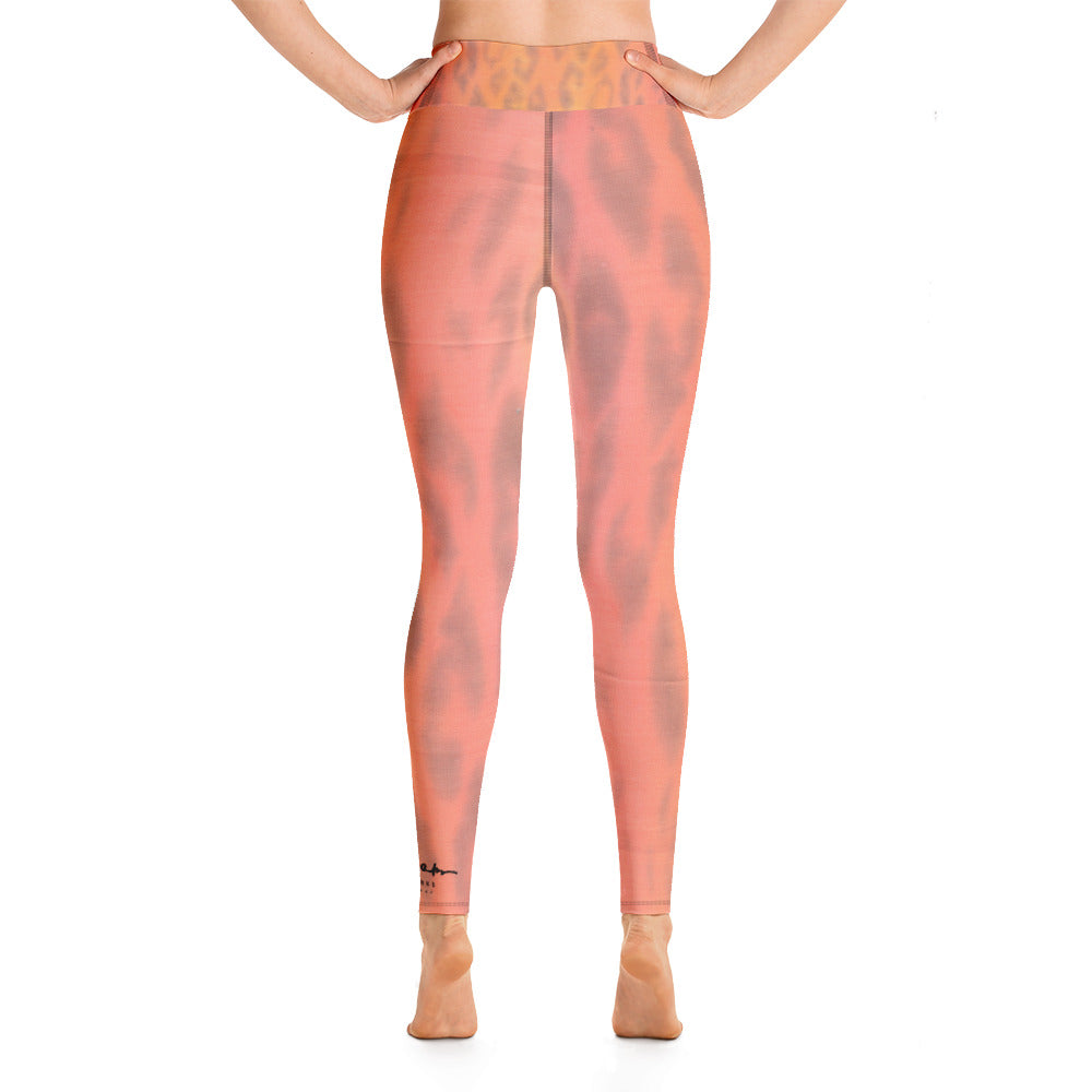 Ombre Leopard Yoga Leggings