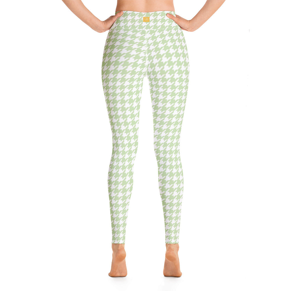 Butterfly Houndstooth Yoga Leggings