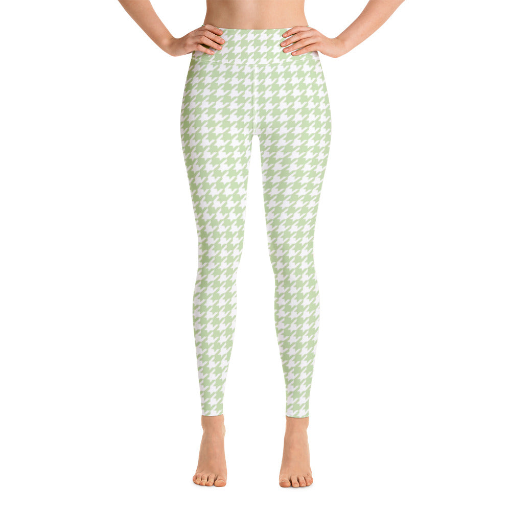 Butterfly Houndstooth Yoga Leggings