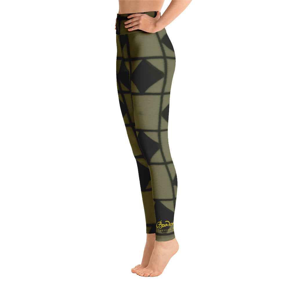 Khaki Optical Yoga Leggings