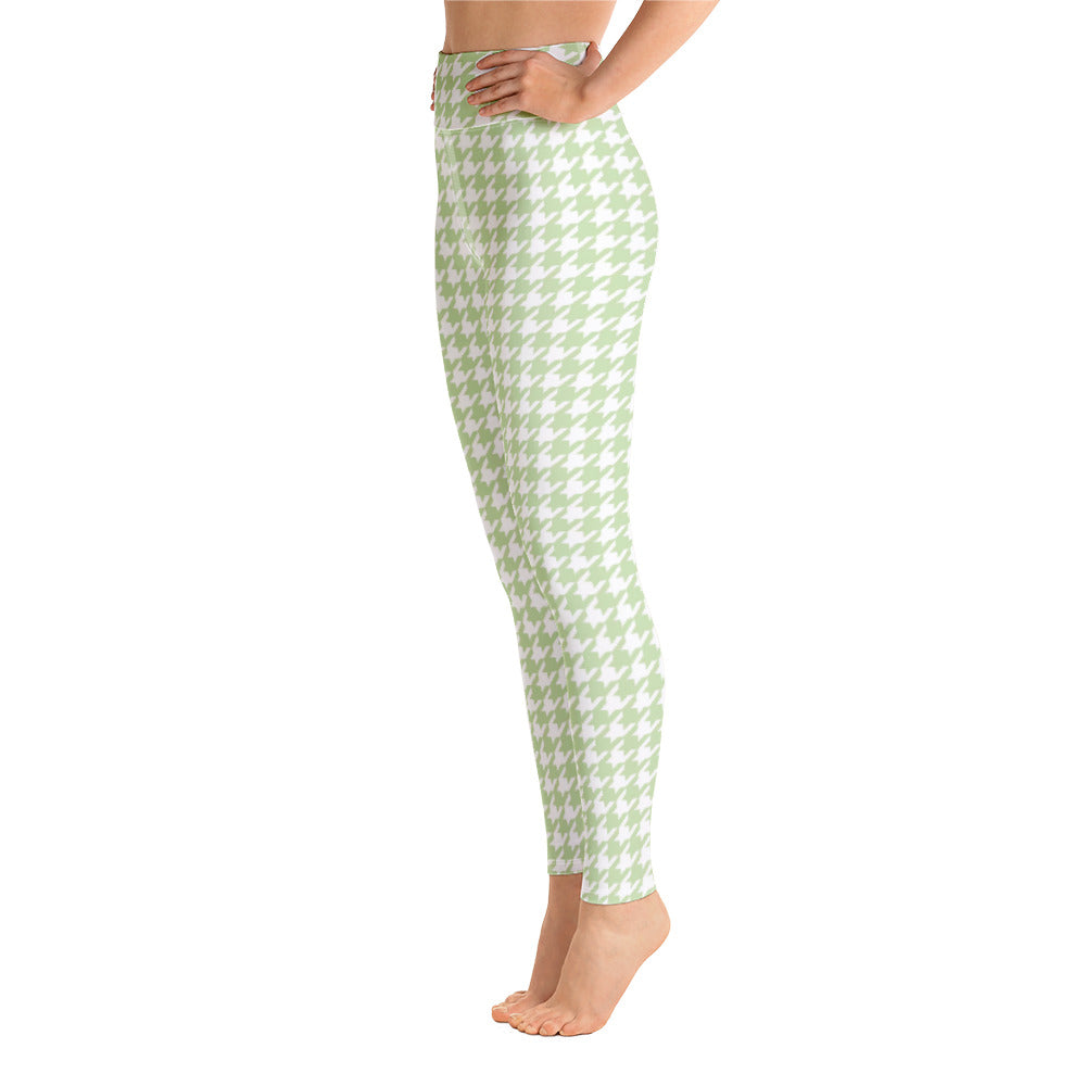 Butterfly Houndstooth Yoga Leggings