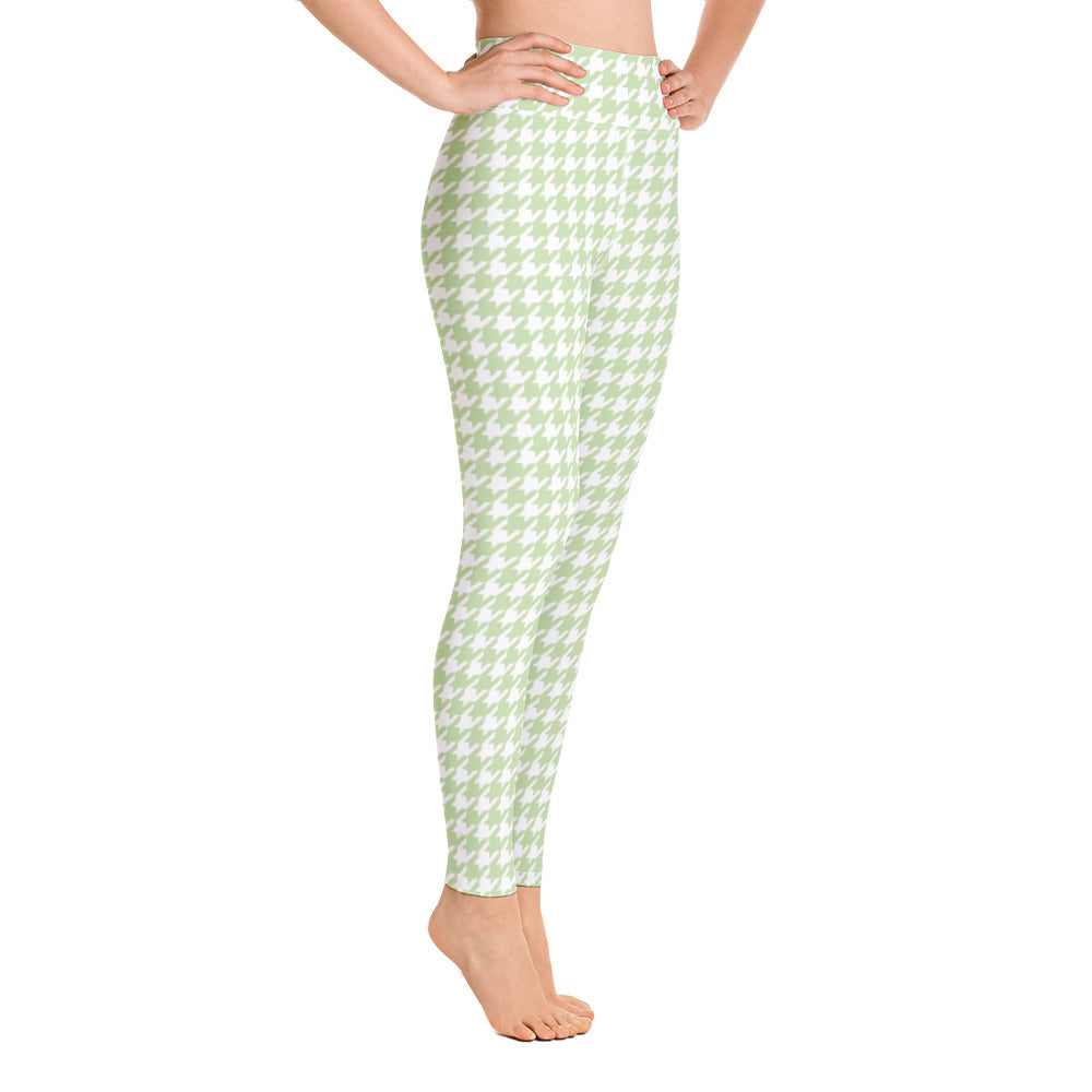 Butterfly Houndstooth Yoga Leggings