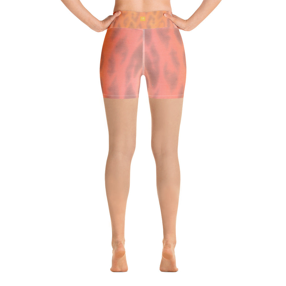 Ombre Leopard Yoga Shorts