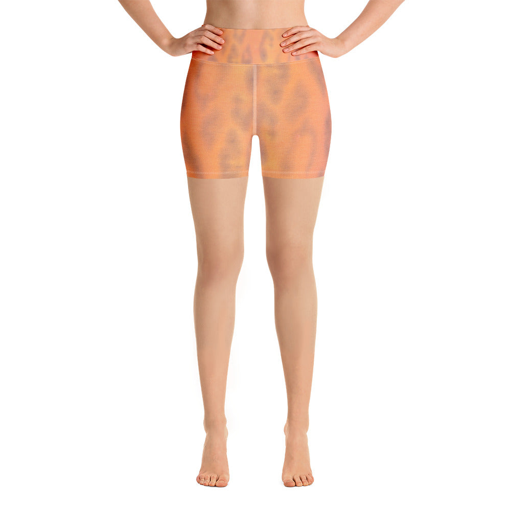 Ombre Leopard Yoga Shorts
