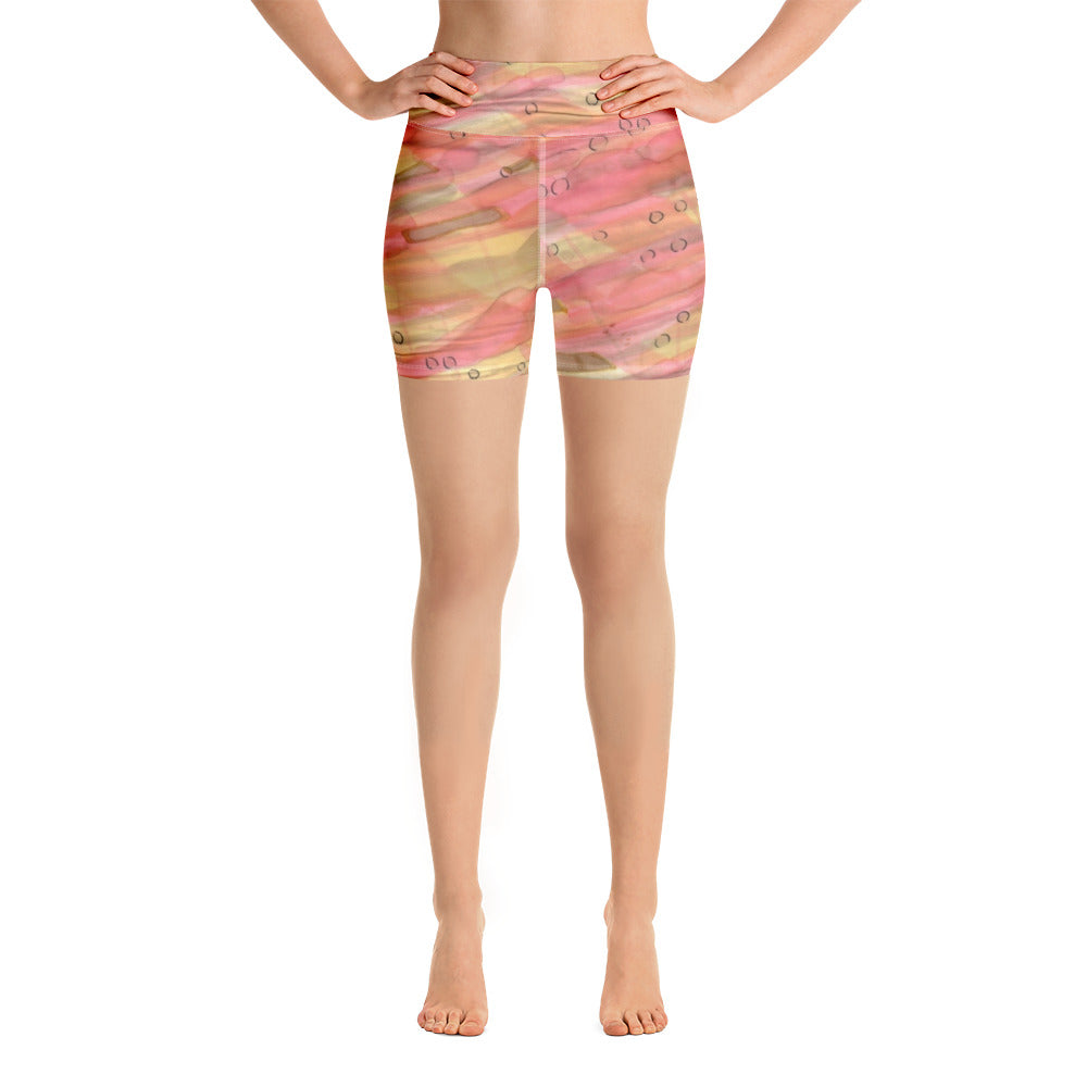 Dreamy Floral Yoga Shorts