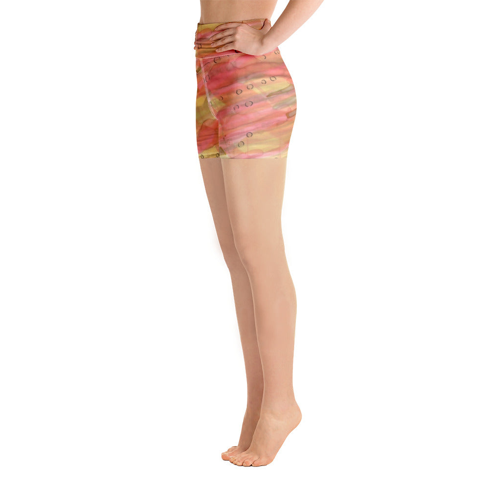 Dreamy Floral Yoga Shorts