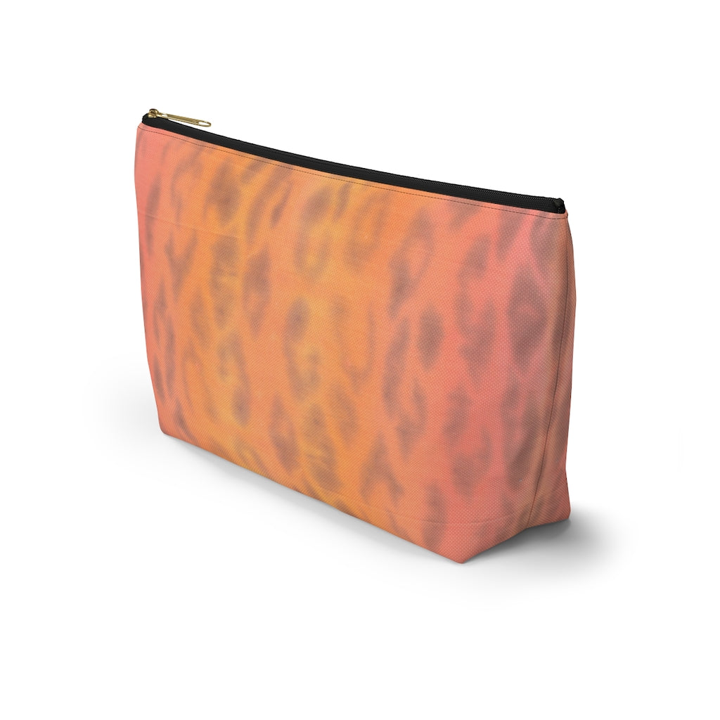 Ombre Leopard Accessory Pouch w T-bottom