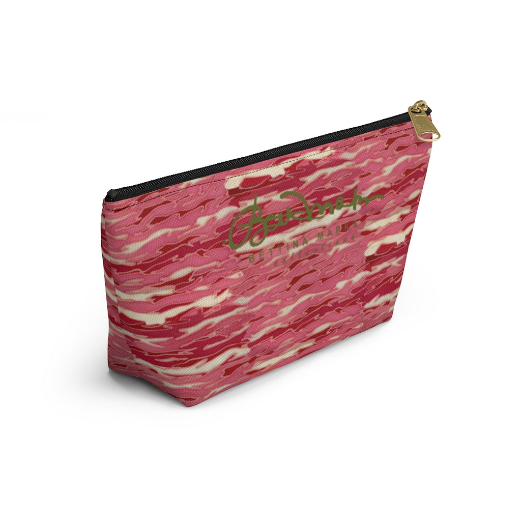 Pink Camouflage Lava Accessory Pouch w T-bottom