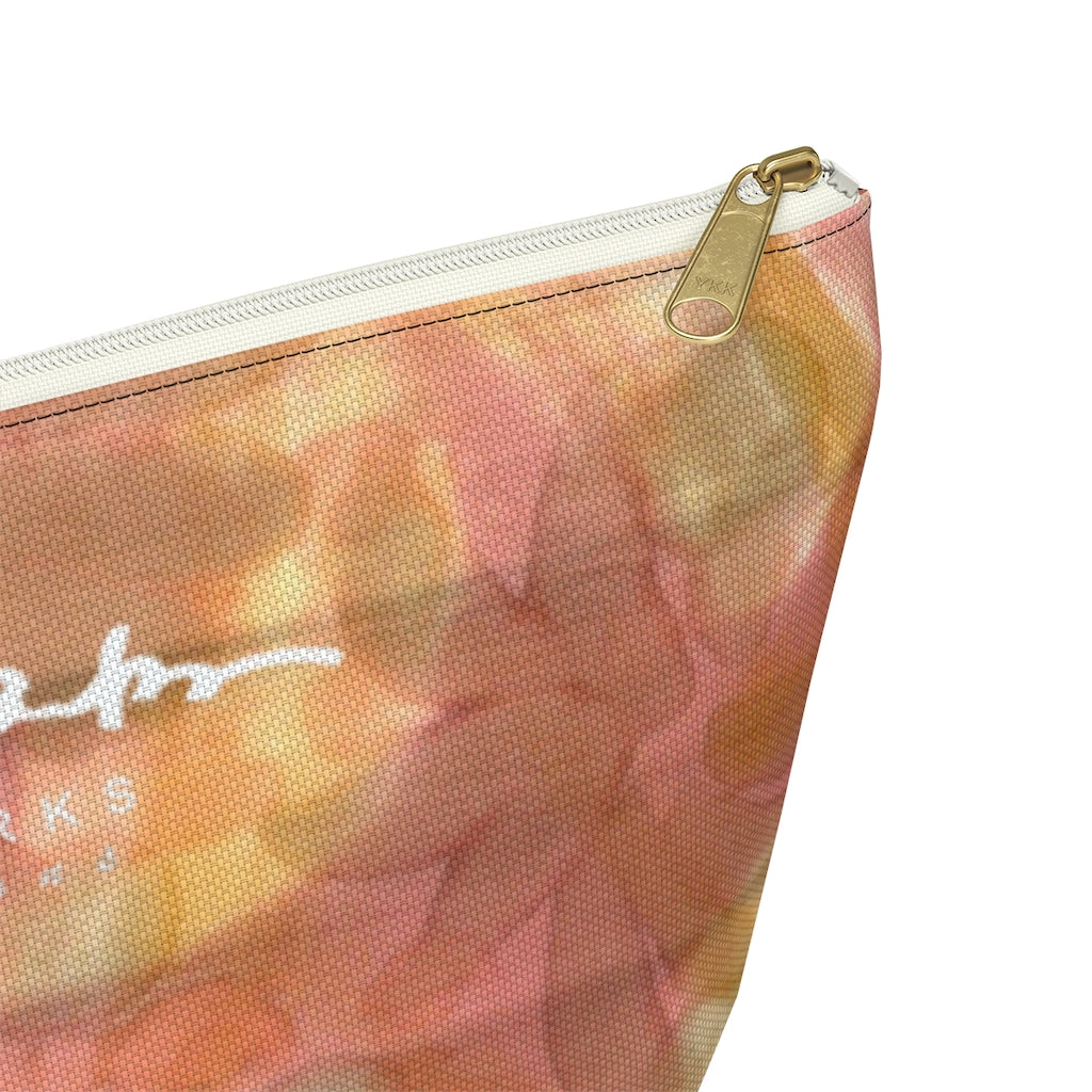 Watercolor Smudge Accessory Pouch w T-bottom