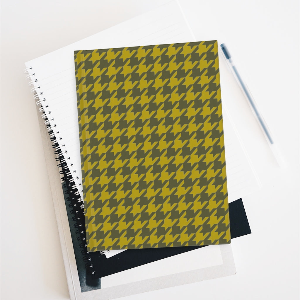 Olive Houndstooth Journal