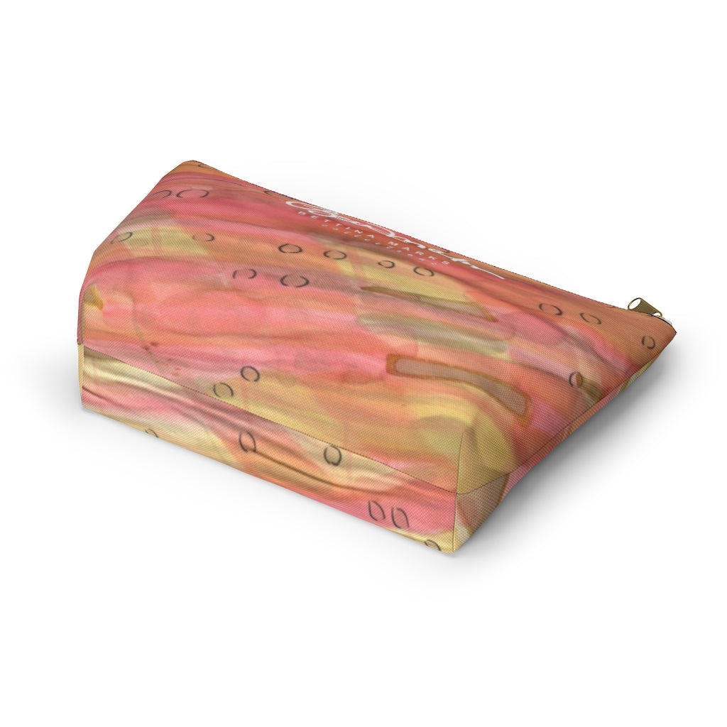 Dreamy Floral Accessory Pouch w T-bottom