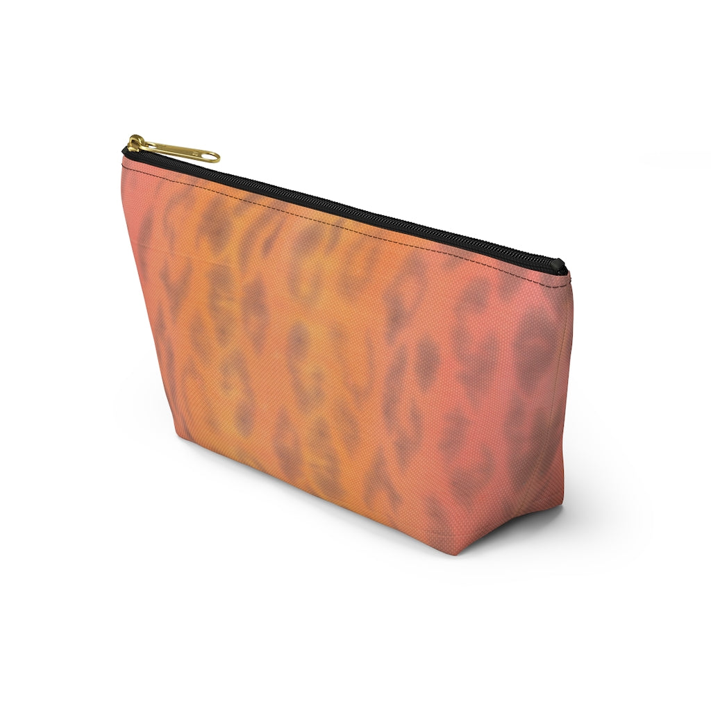 Ombre Leopard Accessory Pouch w T-bottom
