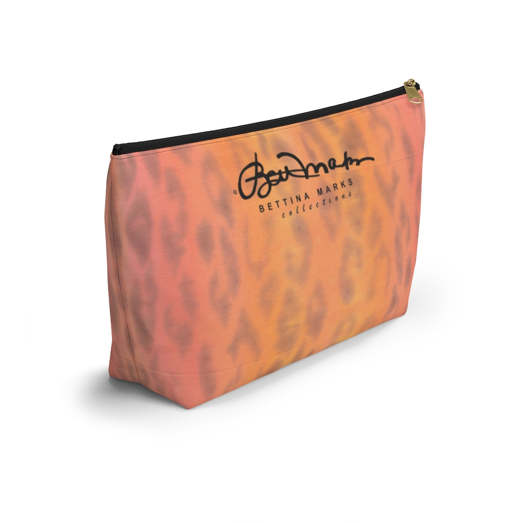 Ombre Leopard Accessory Pouch w T-bottom