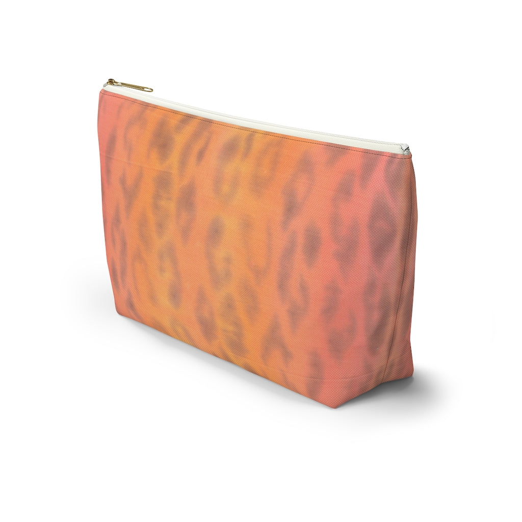 Ombre Leopard Accessory Pouch w T-bottom