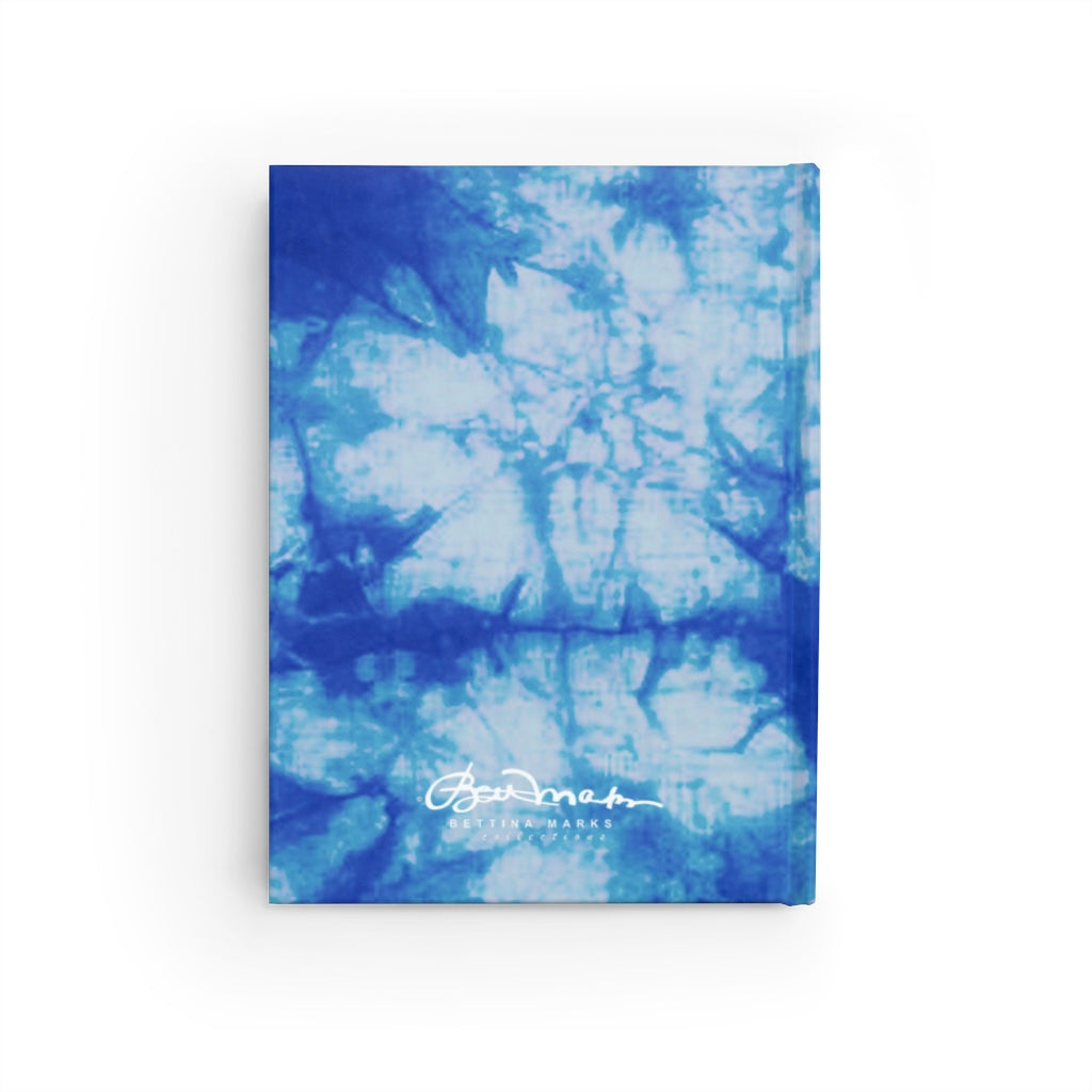 Blue Tie Dye Journal