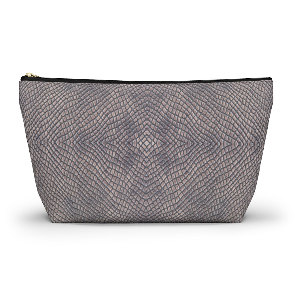 Croc Print Accessory Pouch w T-bottom