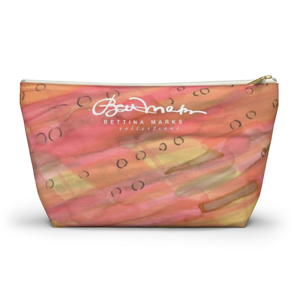 Dreamy Floral Accessory Pouch w T-bottom