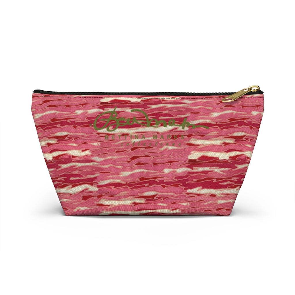 Pink Camouflage Lava Accessory Pouch w T-bottom