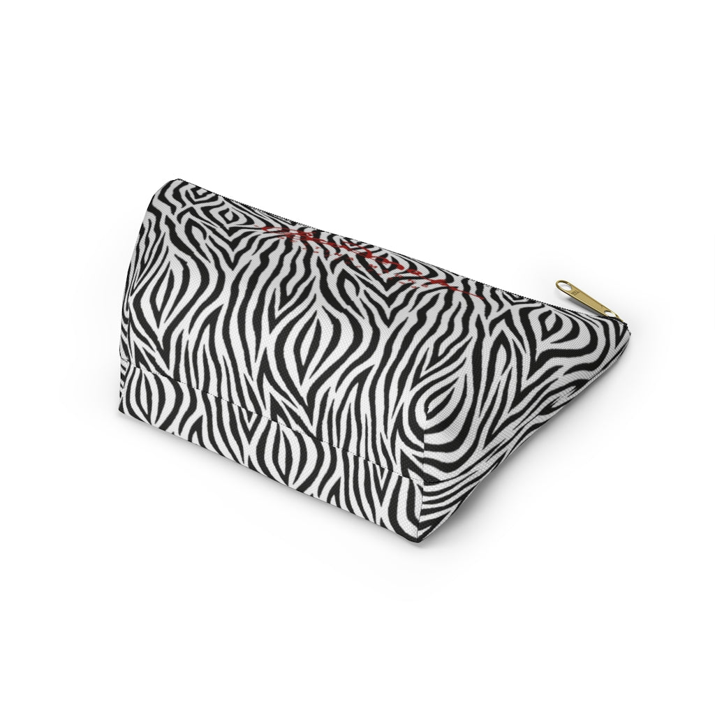 Zebra Accessory Pouch w T-bottom