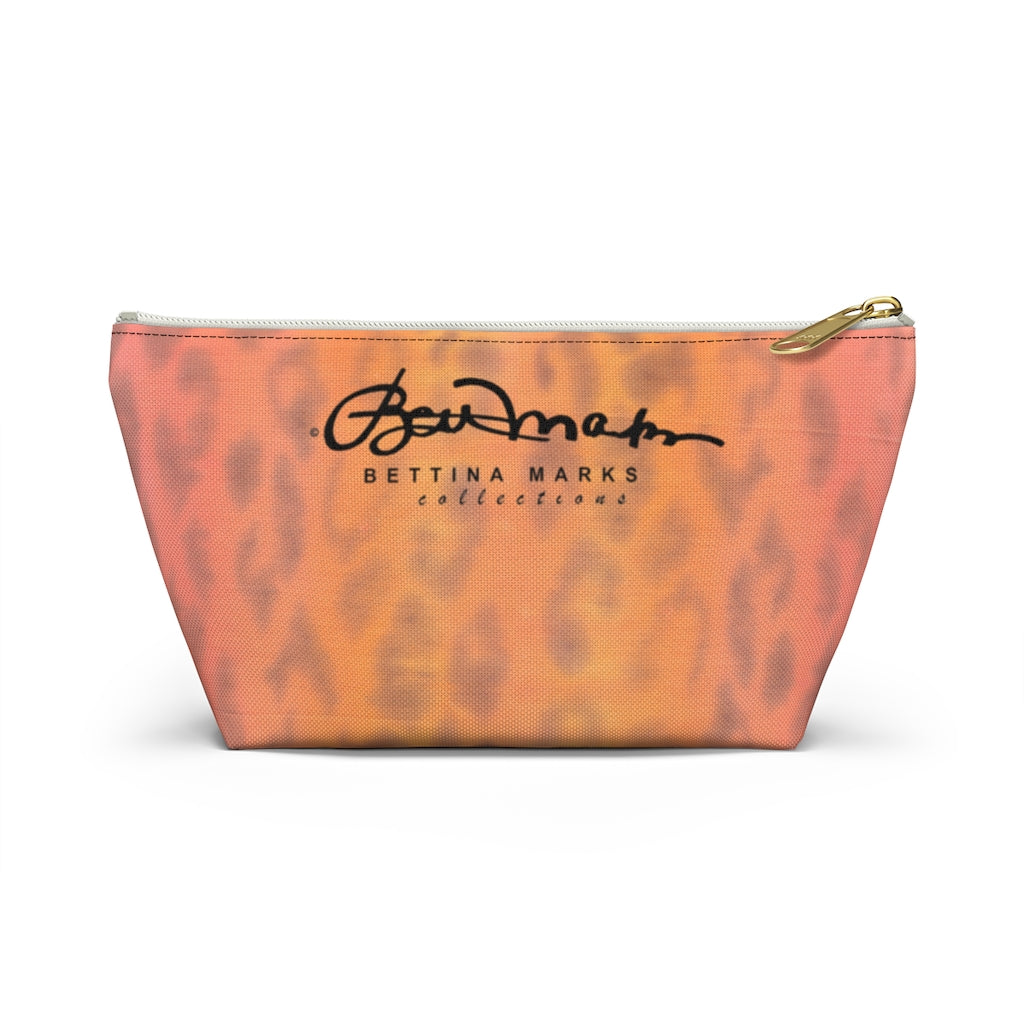 Ombre Leopard Accessory Pouch w T-bottom