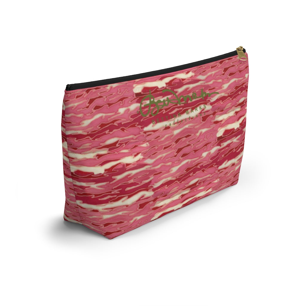 Pink Camouflage Lava Accessory Pouch w T-bottom