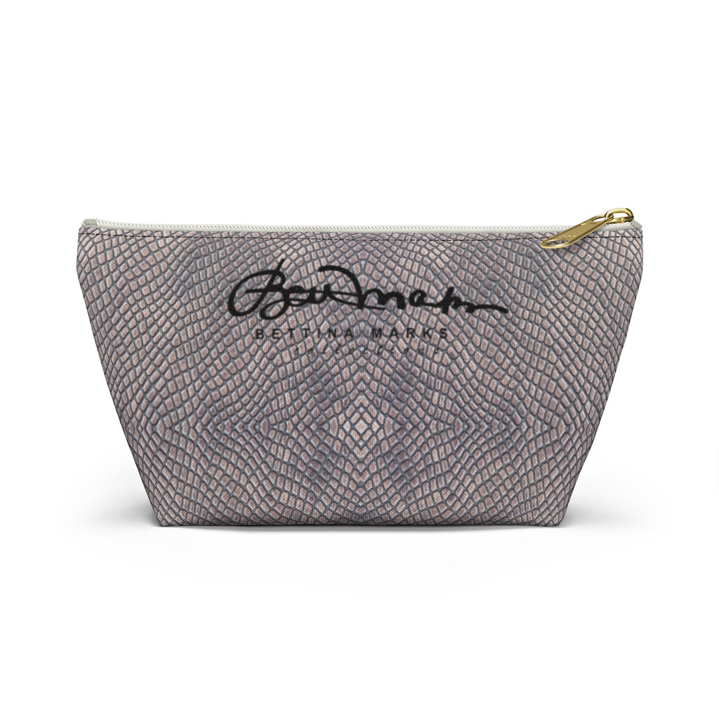 Croc Print Accessory Pouch w T-bottom