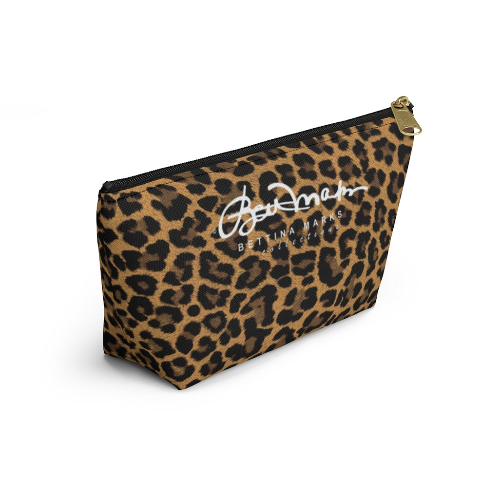 Leopard Accessory Pouch w T-bottom