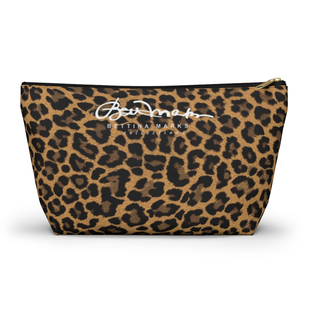 Leopard Accessory Pouch w T-bottom