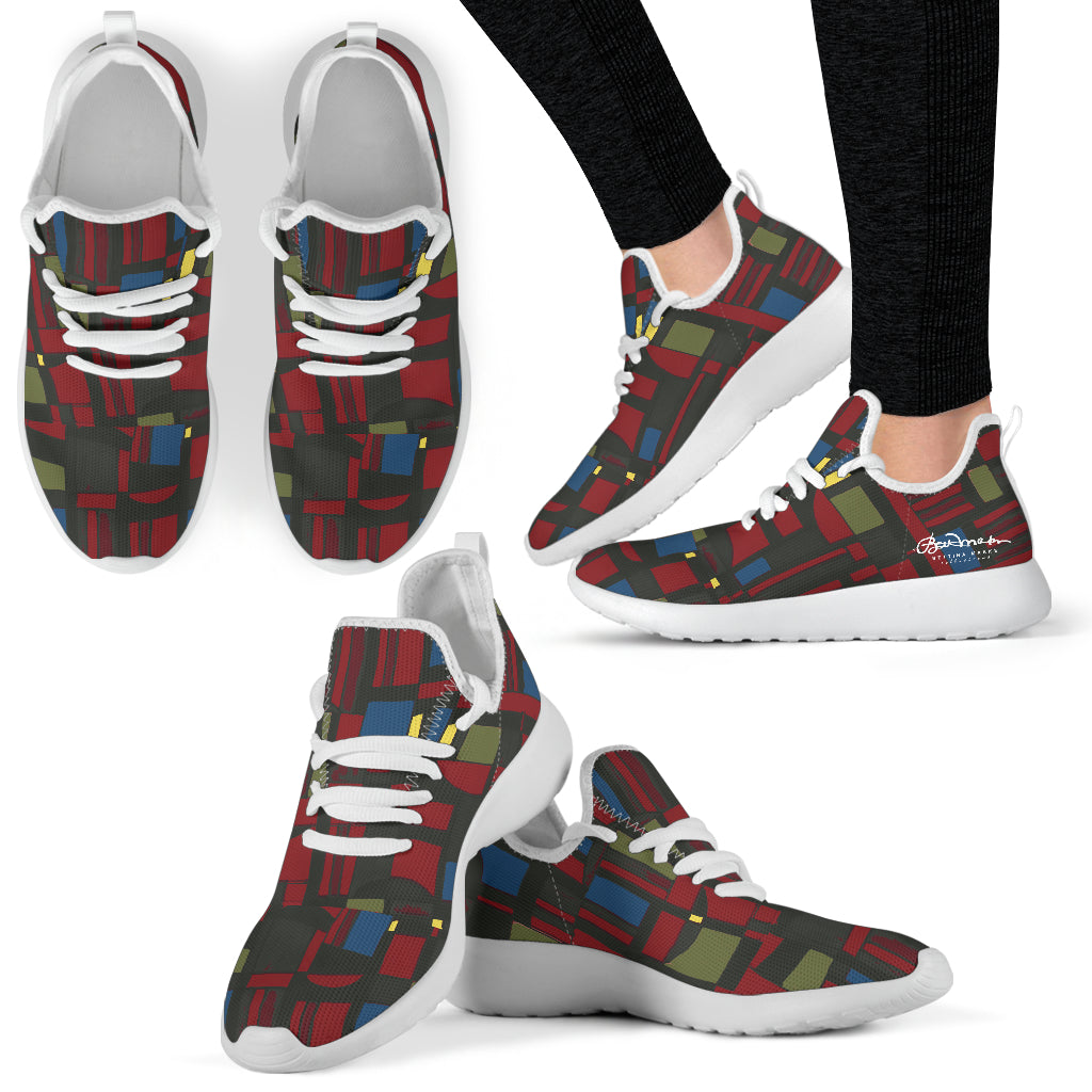 Spirited Geo Mesh Knit Sneakers