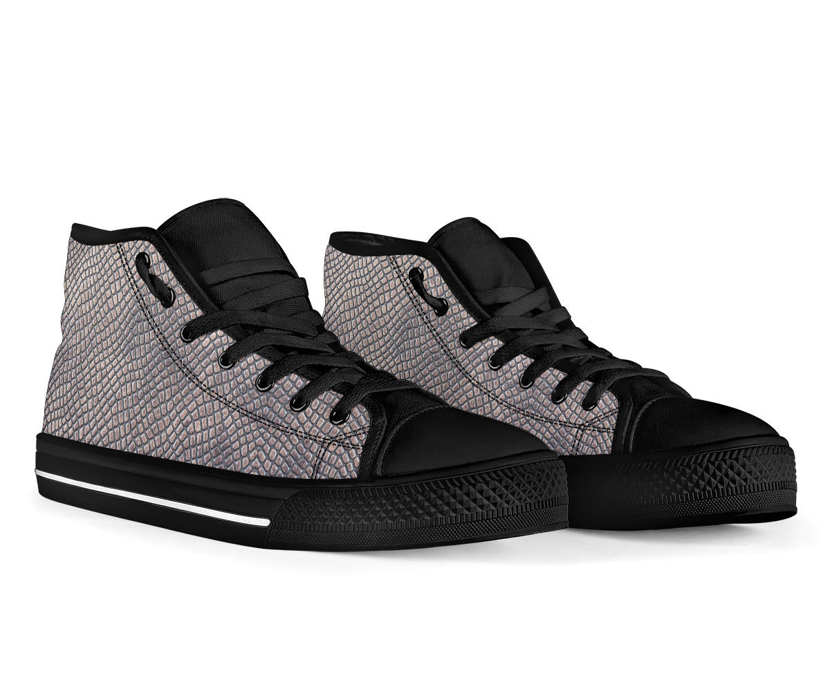 Croc Print High Top Sneakers