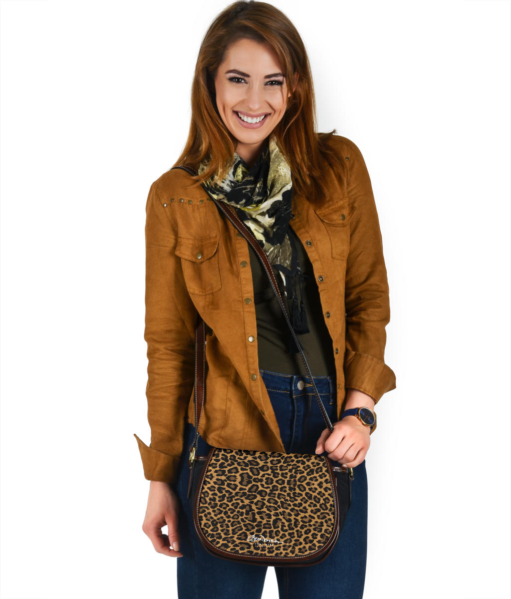 Leopard Saddle Shoulder Bag