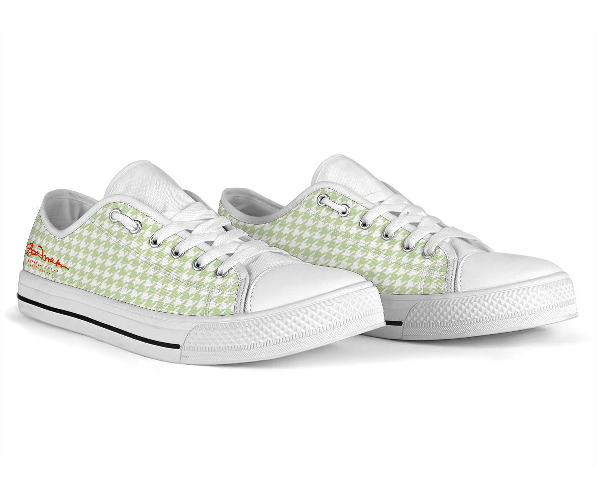 Butterfly Houndstooth Low Top Sneakers