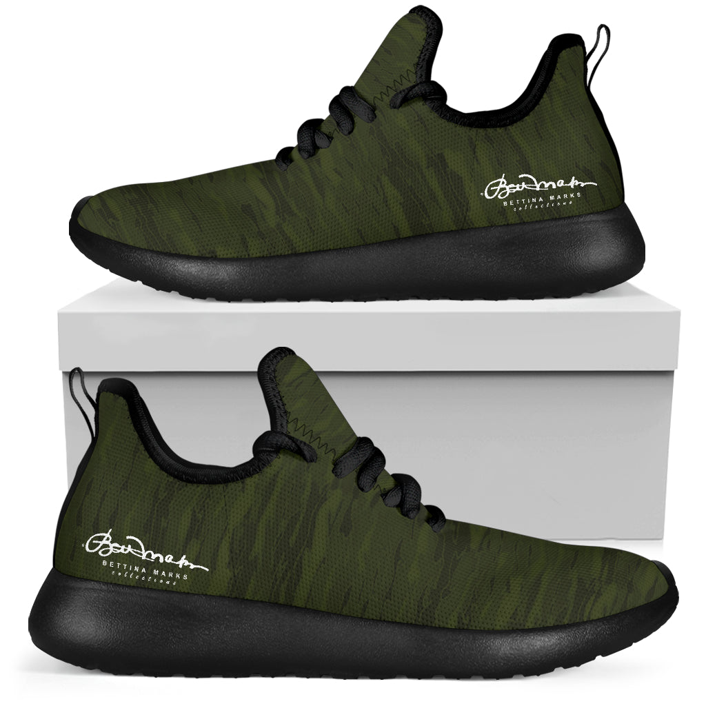 Army Camouflage Lava Mesh Knit Sneakers