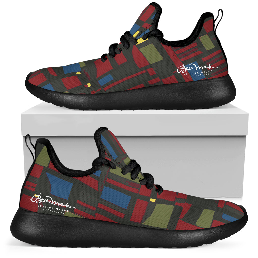 Spirited Geo Mesh Knit Sneakers