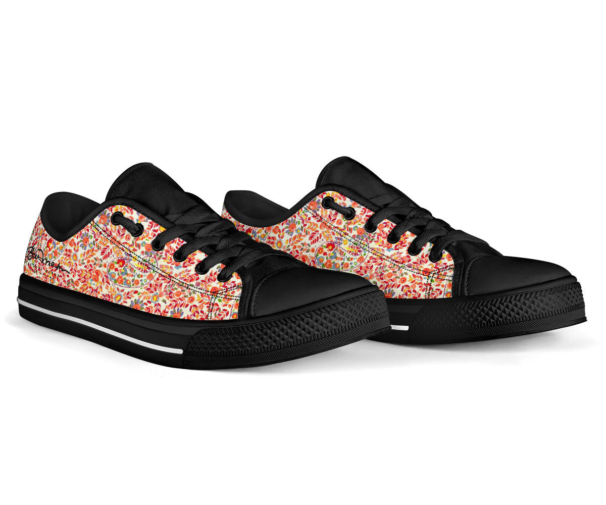 Retro Paisley Low Top Sneakers