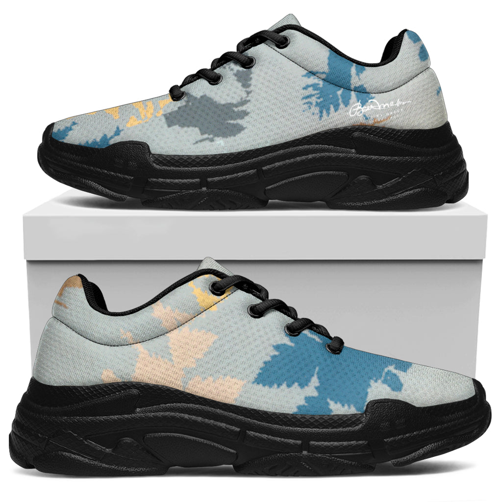 Abstract Forest Chunky Sneakers