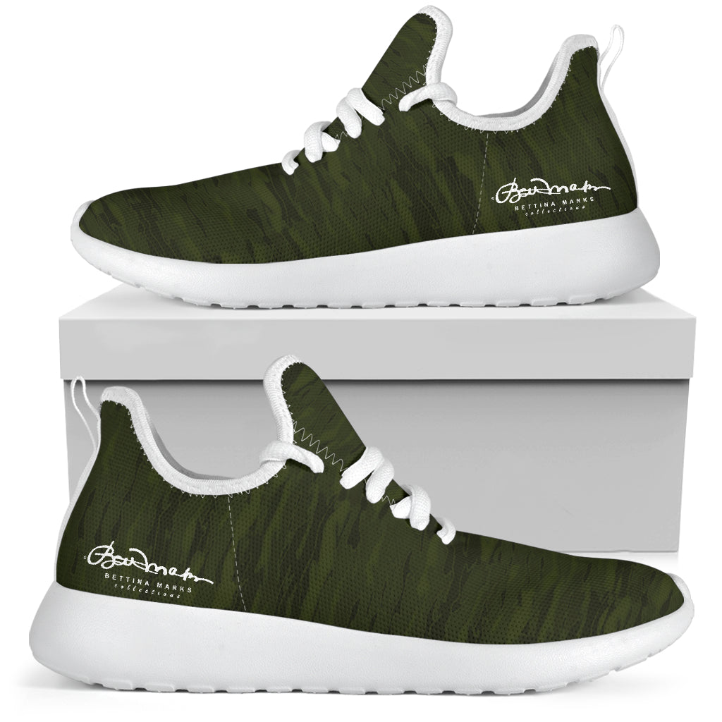 Army Camouflage Lava Mesh Knit Sneakers