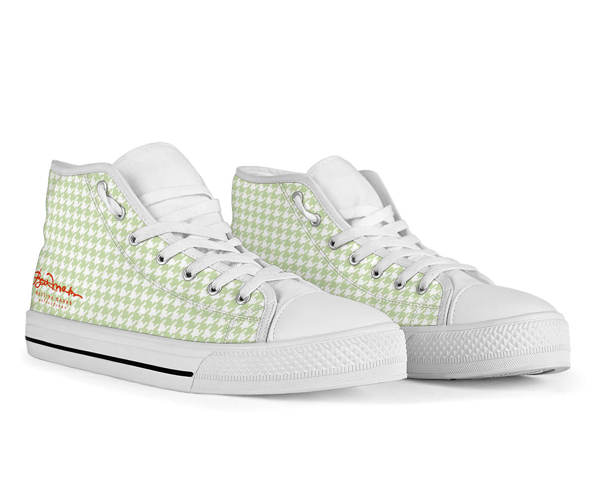 Butterfly Houndstooth High Top Sneakers