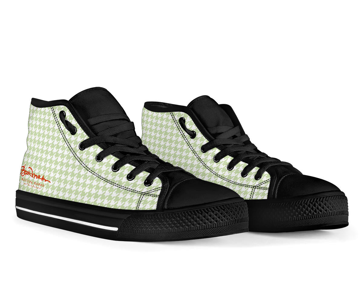 Butterfly Houndstooth High Top Sneakers