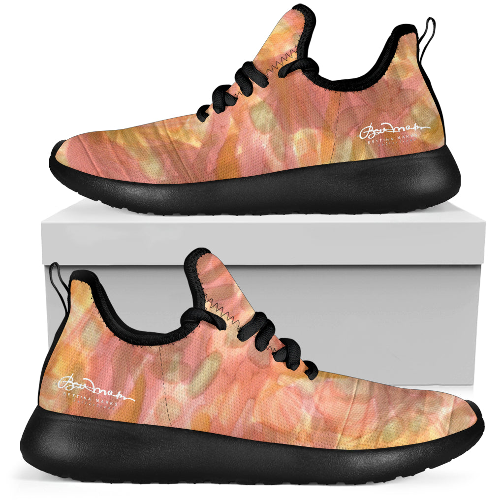 Watercolor Smudge Mesh Knit Sneakers