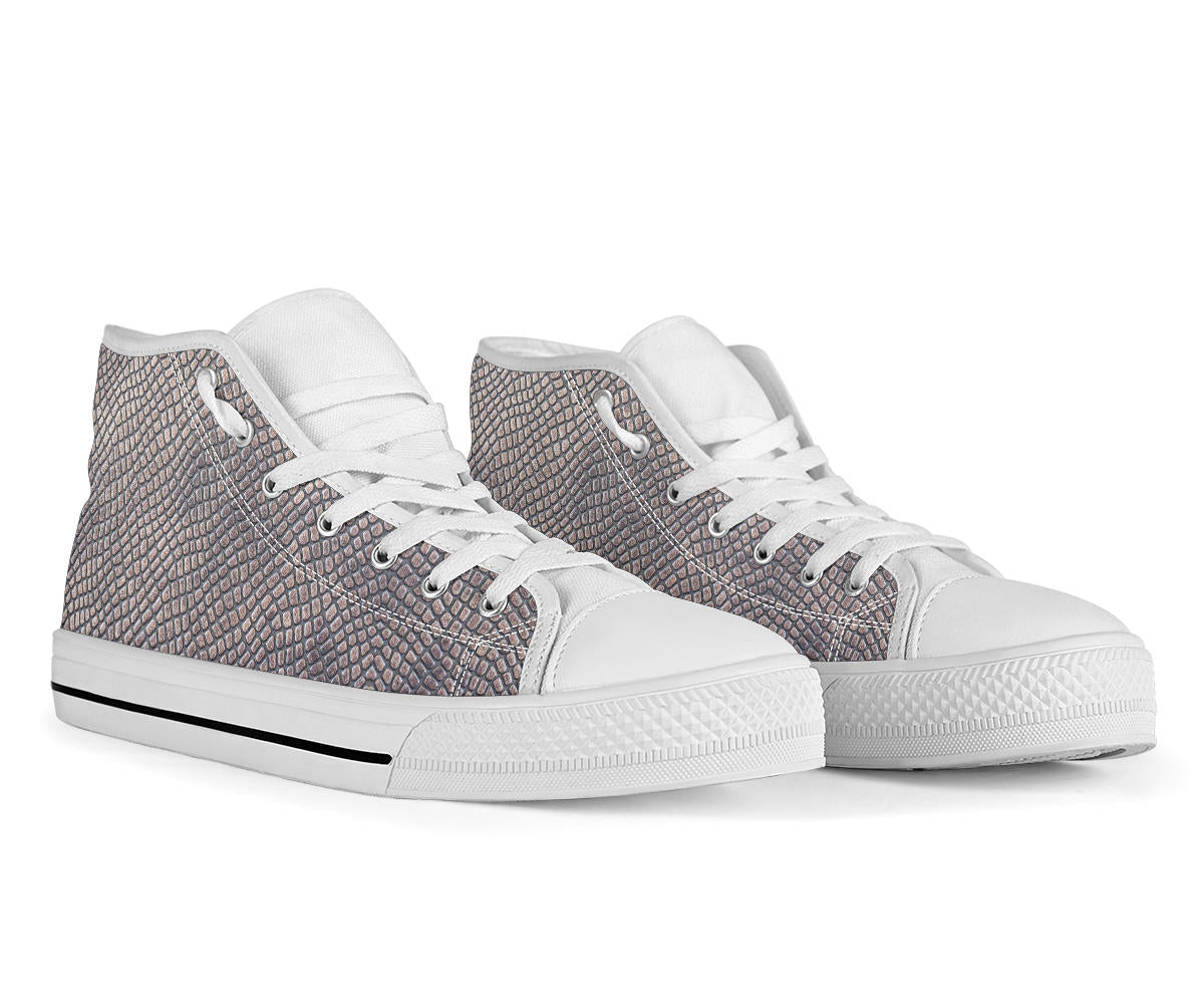 Croc Print High Top Sneakers