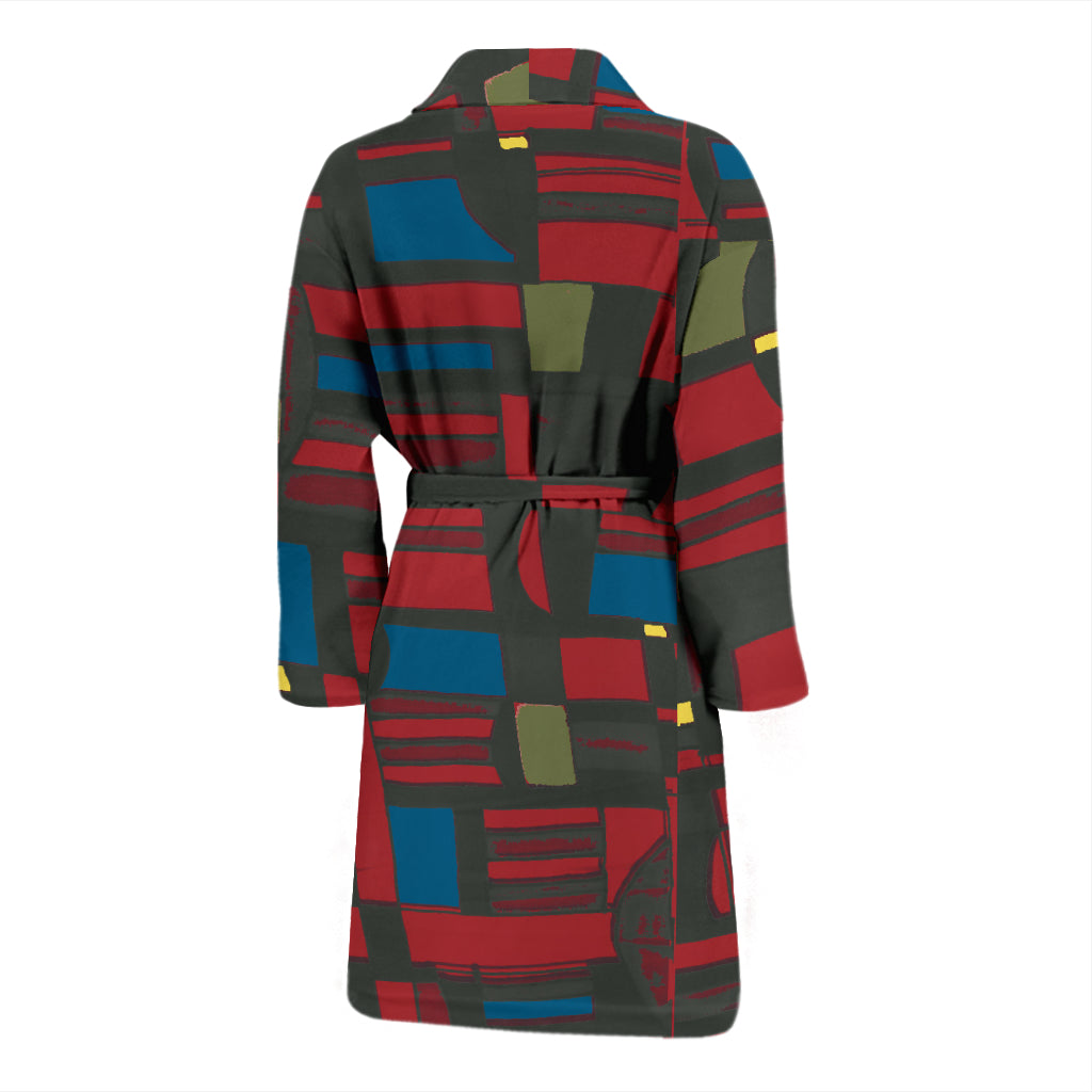 Spirited Geo Bath Robe - Men
